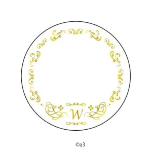 (Goods - Button Badge Cover) 57mm Badge Deco-Cover 63 - Initial W