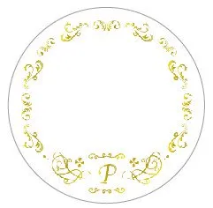 (Goods - Button Badge Cover) 65mm Badge Deco-Cover 56 - Initial P