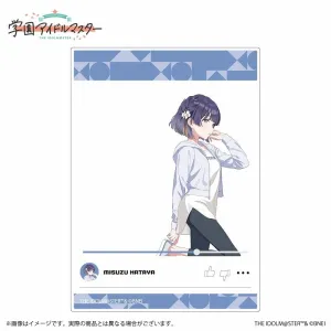 (Goods - Card) Gakuen iDOLM@STER Official Clear Card Misuzu Hataya B