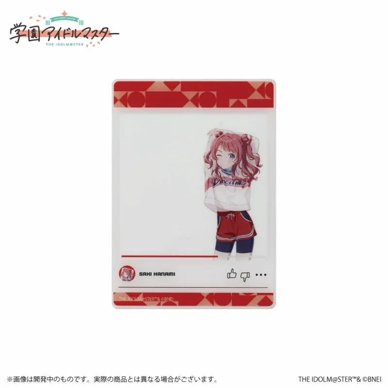 (Goods - Card) Gakuen iDOLM@STER Official Clear Card Saki Hanami B