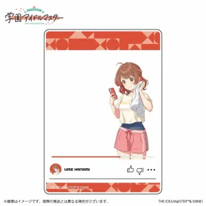 (Goods - Card) Gakuen iDOLM@STER Official Clear Card Ume Hanami B