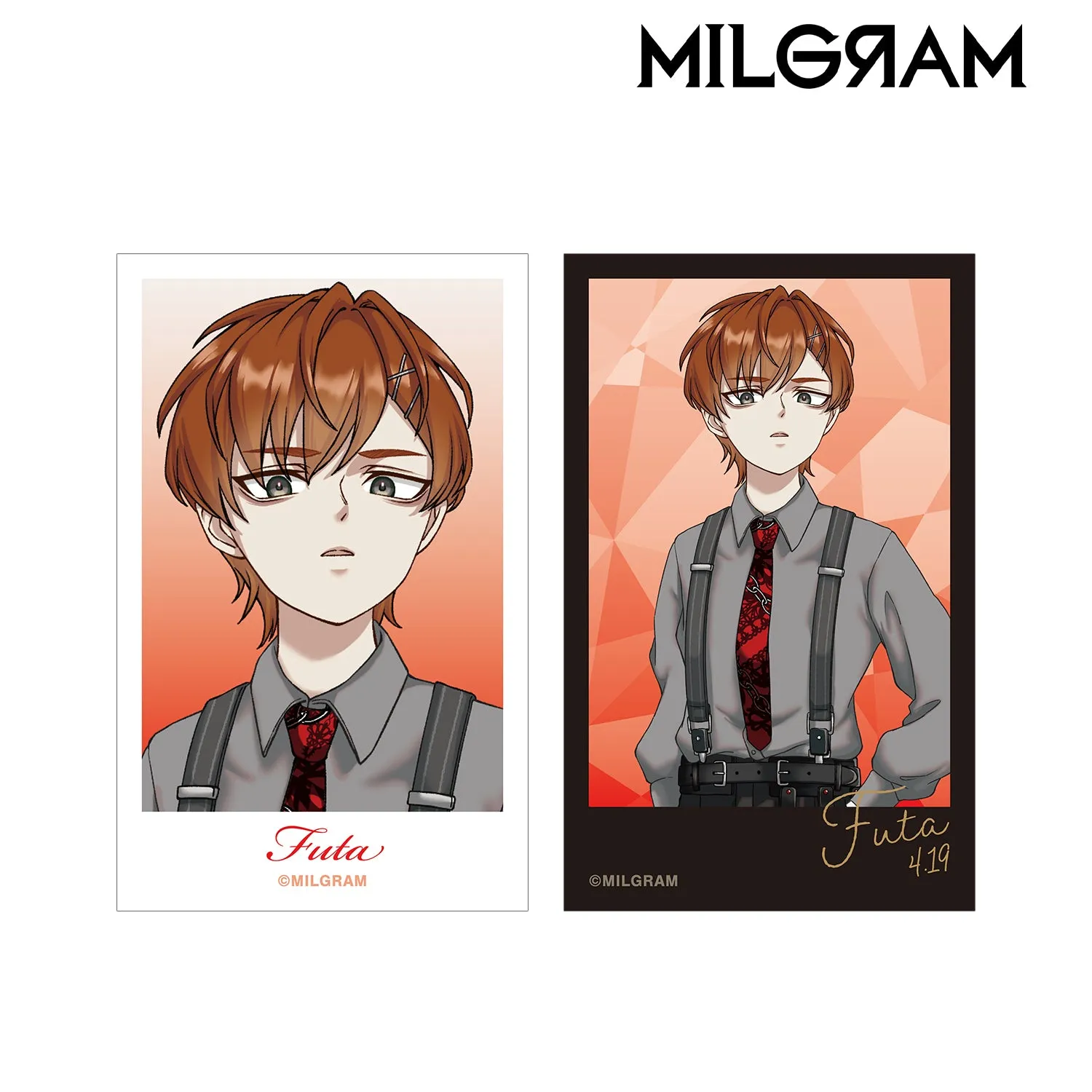 (Goods - Card) MILGRAM Exclusive Art Futta Birthday ver. Vol.2 Instant Photo Style Art Card Set of 2