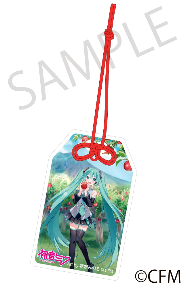 (Goods - Charm) Hatsune Miku  Hirosaki Apple Charm-shaped Acrylic Tag - Art by Asagao Minoru