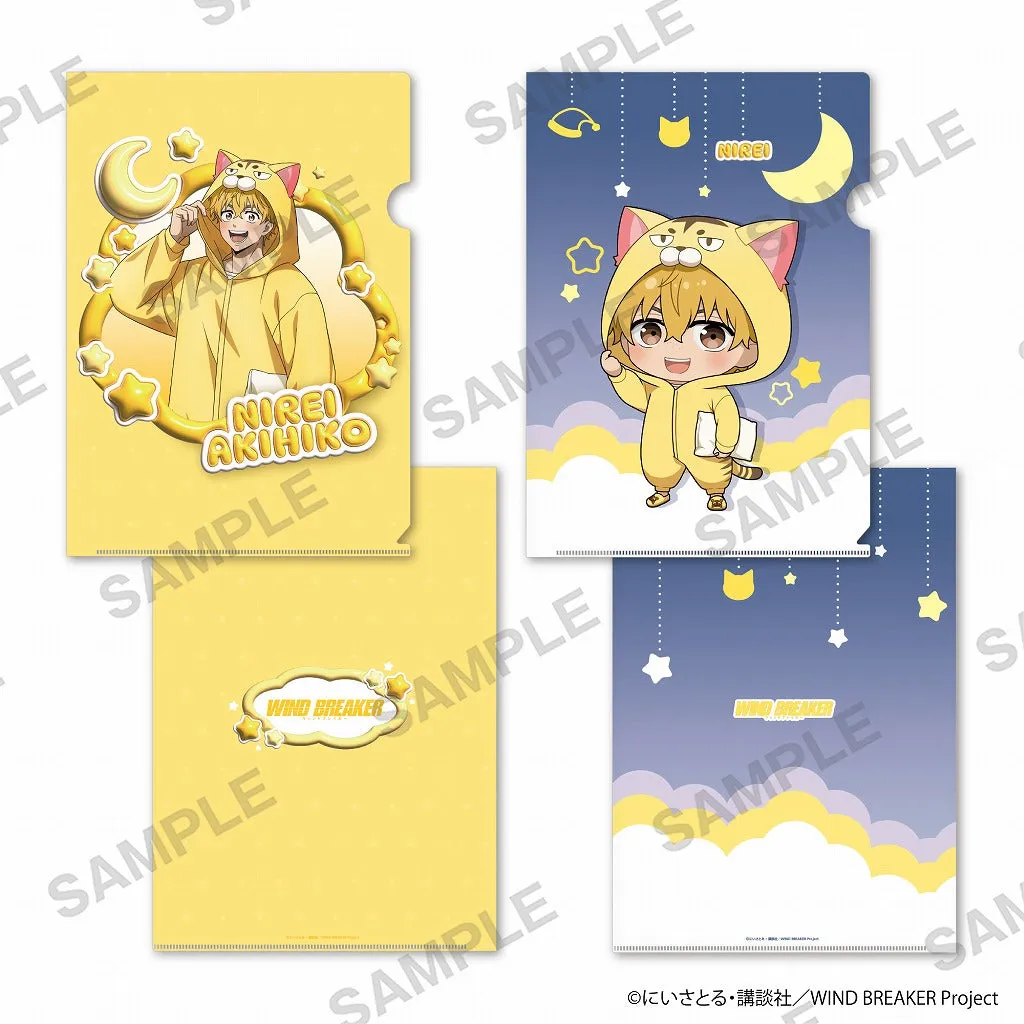 (Goods - Clear File) WIND BREAKER A4-sized Clear File Set of 2 Pajama Party ver. - Akihiko Nirei