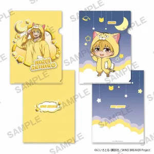(Goods - Clear File) WIND BREAKER A4-sized Clear File Set of 2 Pajama Party ver. - Akihiko Nirei