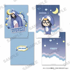 (Goods - Clear File) WIND BREAKER A4-sized Clear File Set of 2 Pajama Party ver. - Kyotaro Sugishita
