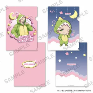 (Goods - Clear File) WIND BREAKER A4-sized Clear File Set of 2 Pajama Party ver. - Mitsuki Kiryu