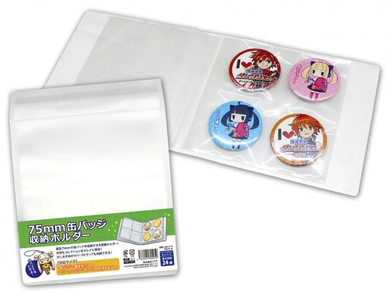 (Goods - Collection Storage) Non-Character Original 75mm Button Badge Storage Folder