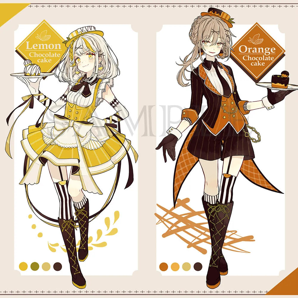 (Goods - High Resolution Print) Art collection Akakura Chocolate Cake 6 Shimai Lemon Chocolate Cake/Orange Chocolate Cake