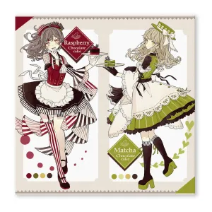 (Goods - High Resolution Print) Art collection Akakura Chocolate Cake 6 Shimai Raspberry Chocolate Cate/Matcha Chocolate Cake