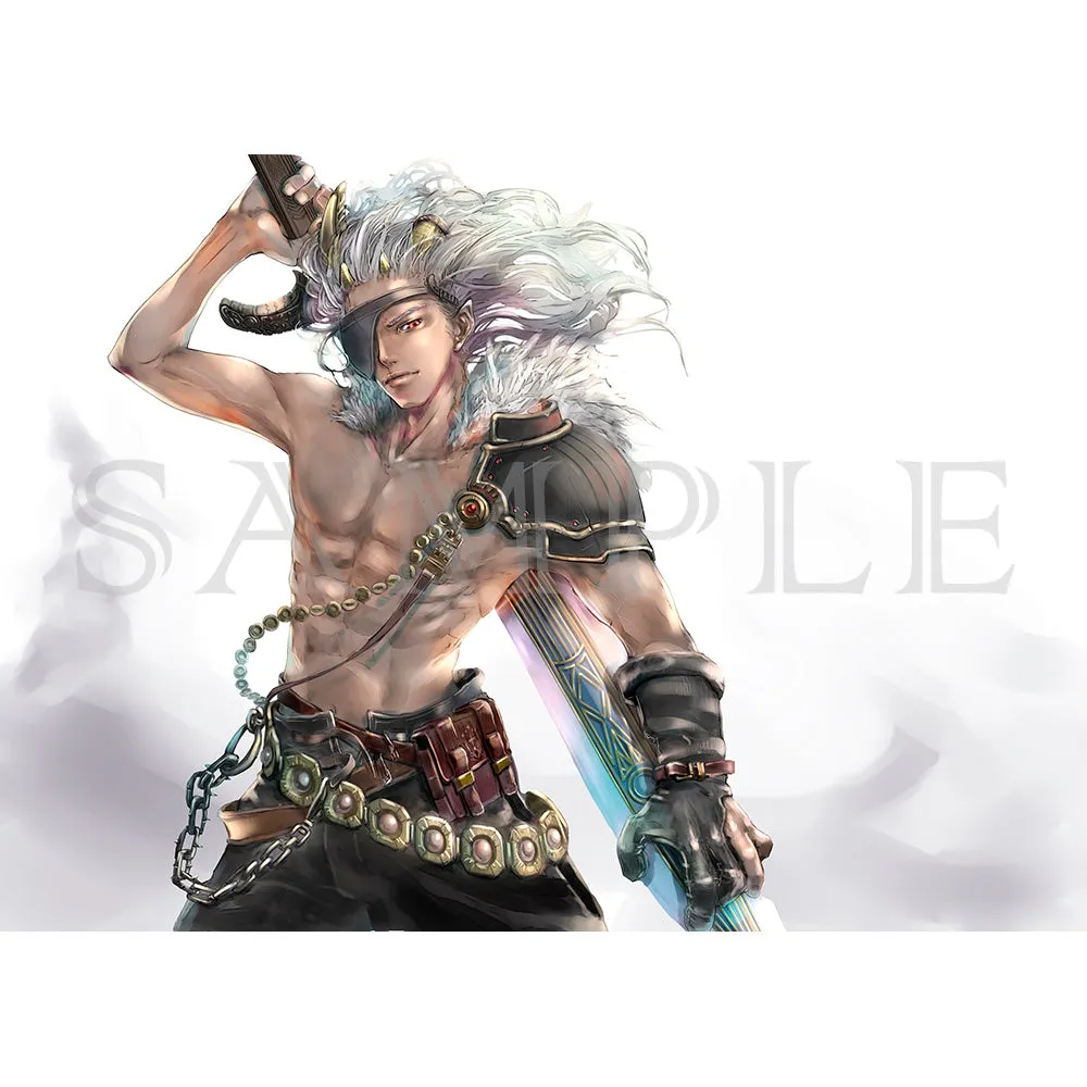 (Goods - High Resolution Print) Art collection jitari Tsuno no Aru Senshi (Signed by the Artist)
