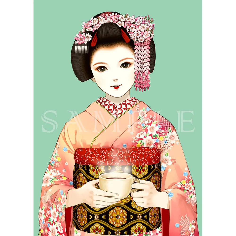 (Goods - High Resolution Print) Art collection Mariko Mizukawa Maikokissakurumiya Series01 (Signed by the Artist)