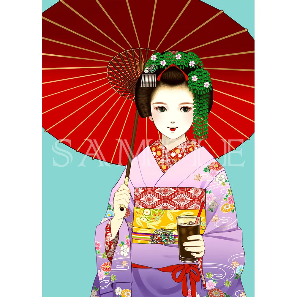 (Goods - High Resolution Print) Art collection Mariko Mizukawa Maikokissakurumiya Series02 (Signed by the Artist)