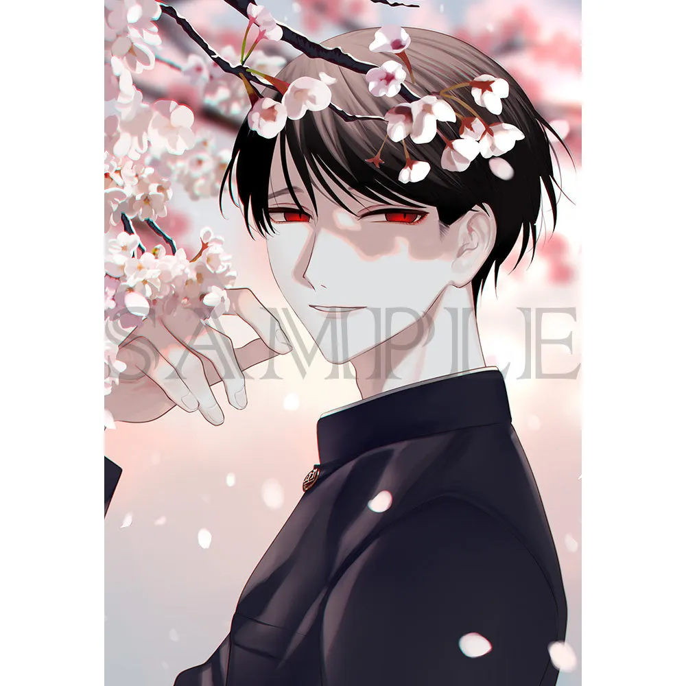 (Goods - High Resolution Print) Boys Gallery Chiniku Chara-fine Board Yumemiru Sakura