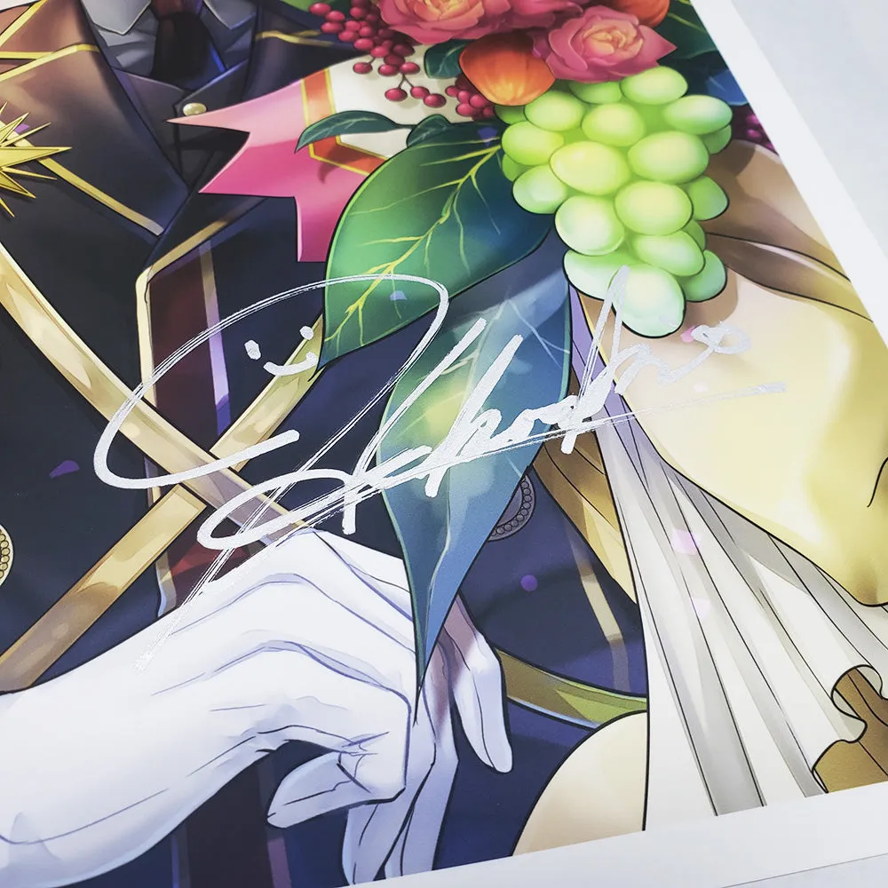 (Goods - High Resolution Print) Boys Gallery Hakuseki Chara-fine Shukufuku A4 Size (Signed by the Artist)