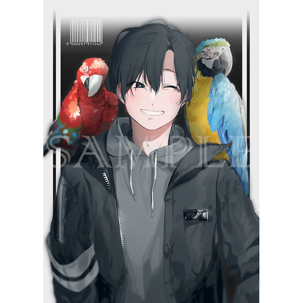 (Goods - High Resolution Print) Boys Gallery Kanta Chara-fine Parrot A4 Size (Signed by the Artist)