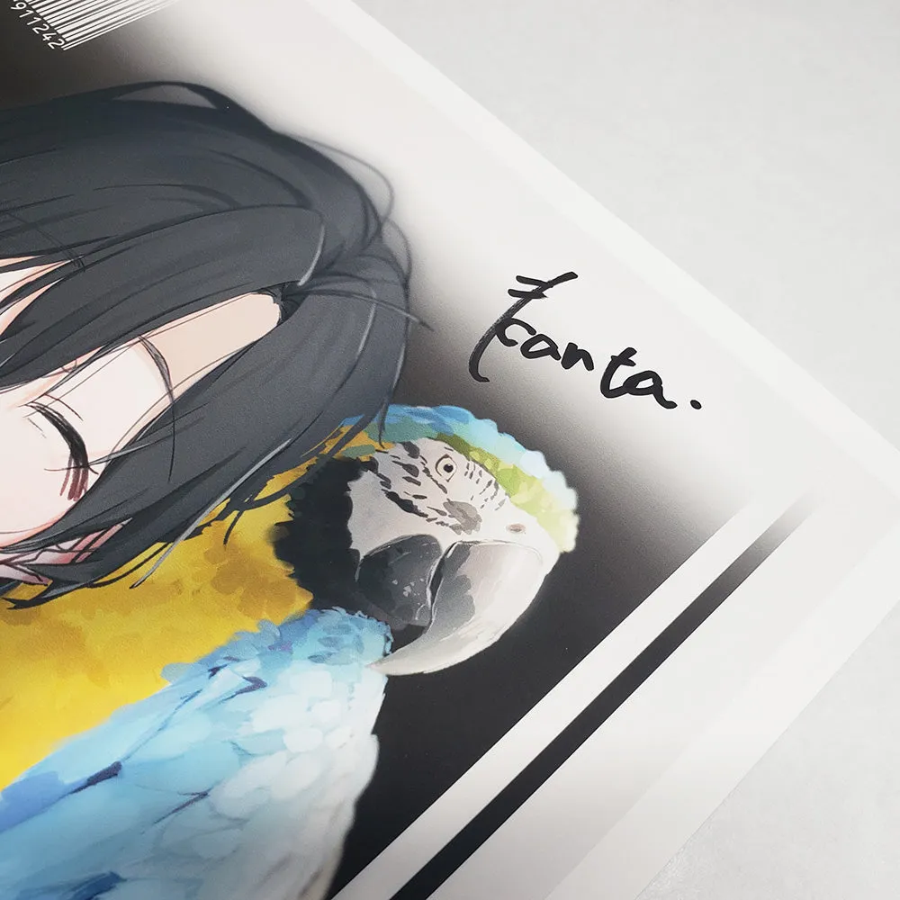 (Goods - High Resolution Print) Boys Gallery Kanta Chara-fine Parrot A4 Size (Signed by the Artist)