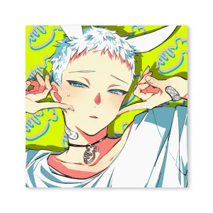 (Goods - High Resolution Print) Boys Gallery Kinako Chara-fine Board Shiro Bunny