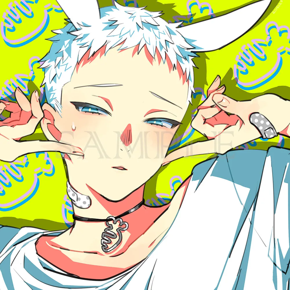 (Goods - High Resolution Print) Boys Gallery Kinako Chara-fine Board Shiro Bunny