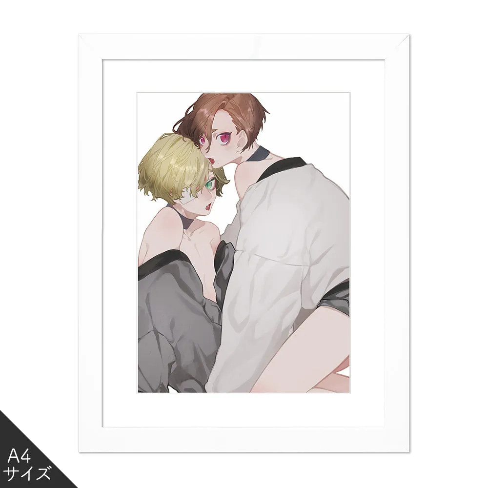 (Goods - High Resolution Print) Boys Gallery OTOCHI Chara-fine Kakushigoto A4 Size (Signed by the Artist)