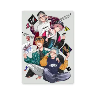 (Goods - High Resolution Print) Boys Gallery Uriurita Chara-fine Board Kidoairaku Kyoudai
