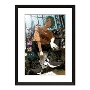 (Goods - High Resolution Print) Boys Gallery Uriurita Chara-fine Gomi Suteba A4 Size (Signed by the Artist)