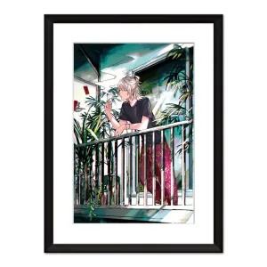 (Goods - High Resolution Print) Boys Gallery Uriurita Chara-fine Veranda de Ippuku A4 Size (Signed by the Artist)