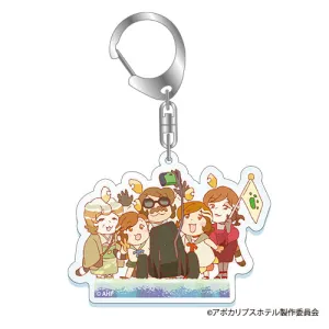 (Goods - Key Chain) Apocalypse Hotel Acrylic Key Chain the Procione family & Environment Checker Robot