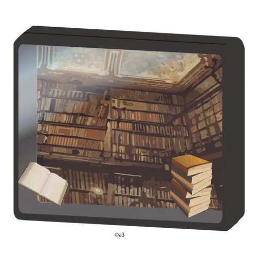 (Goods - Key Chain Cover) Double Character Frame 02 - Library