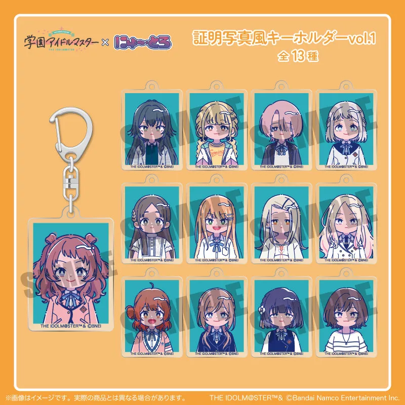(Goods - Key Chain) Gakuen iDOLM@STER ID Card Photo Style Key Chain Vol.1 B Temari Tsukimura