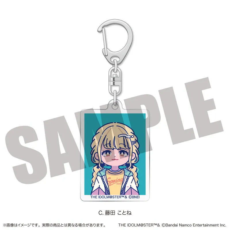 (Goods - Key Chain) Gakuen iDOLM@STER ID Card Photo Style Key Chain Vol.1 C Kotone Fujita