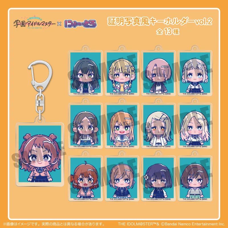 (Goods - Key Chain) Gakuen iDOLM@STER ID Card Photo Style Key Chain Vol.2 B Temari Tsukimura