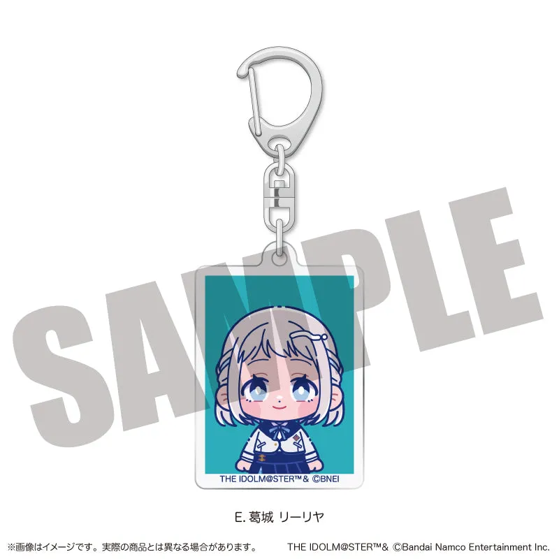 (Goods - Key Chain) Gakuen iDOLM@STER ID Card Photo Style Key Chain Vol.2 E Lilja Katsuragi