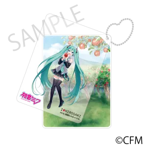 (Goods - Key Chain) Hatsune Miku  Hirosaki Apple Sliding Acrylic Keychain - Art by Asagao Minoru