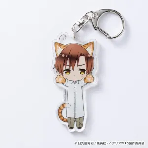 (Goods - Key Chain) Hetalia WorldStars Nobineko Acrylic Key Chain vol. 2 (Romano)