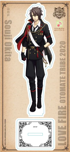 (Goods - Key Chain) Otomate Garden Full Body Acrylic Stand - LOVE FIRE!! from OTOMATE TRIBE Soji Okita (Hakuoki)