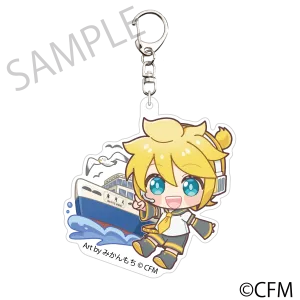 (Goods - Key Chain) Sakura Miku  Hirohako Die-cut Acrylic Keychain Hakodate 2025 Kagamine Len - Art by Mikanmochi