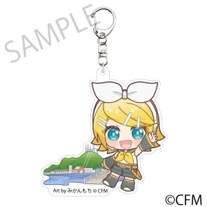 (Goods - Key Chain) Sakura Miku  Hirohako Die-cut Acrylic Keychain Hakodate 2025 Kagamine Rin - Art by Mikanmochi