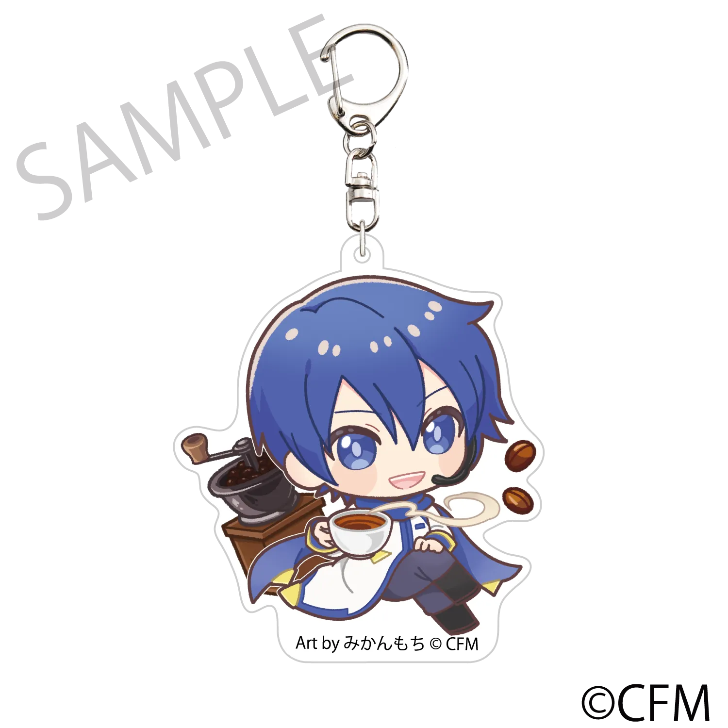 (Goods - Key Chain) Sakura Miku  Hirohako Die-cut Acrylic Keychain Hakodate 2025 KAITO - Art by Mikanmochi