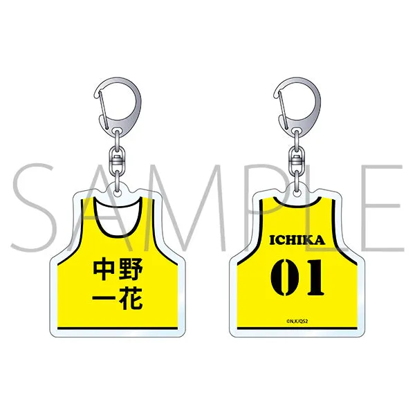(Goods - Key Chain) The Quintessential Quintuplets Bib Shaped Acrylic Key Chain Ichika Nakano
