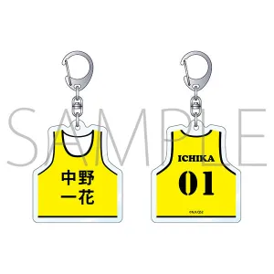 (Goods - Key Chain) The Quintessential Quintuplets Bib Shaped Acrylic Key Chain Ichika Nakano