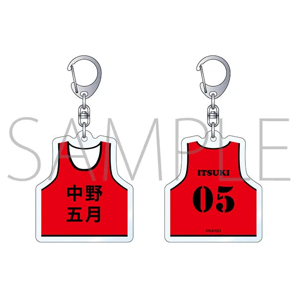 (Goods - Key Chain) The Quintessential Quintuplets Bib Shaped Acrylic Key Chain Itsuki Nakano