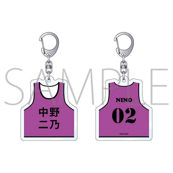 (Goods - Key Chain) The Quintessential Quintuplets Bib Shaped Acrylic Key Chain Nino Nakano