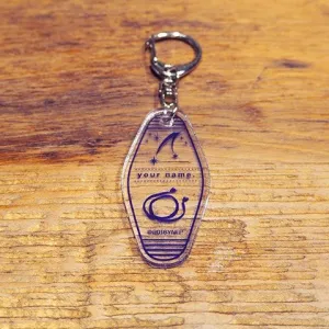 (Goods - Key Chain) Your Name. Motel Key Chain (Comet & Kumihimo Cord)