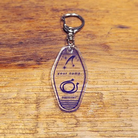 (Goods - Key Chain) Your Name. Motel Key Chain (Comet & Kumihimo Cord)