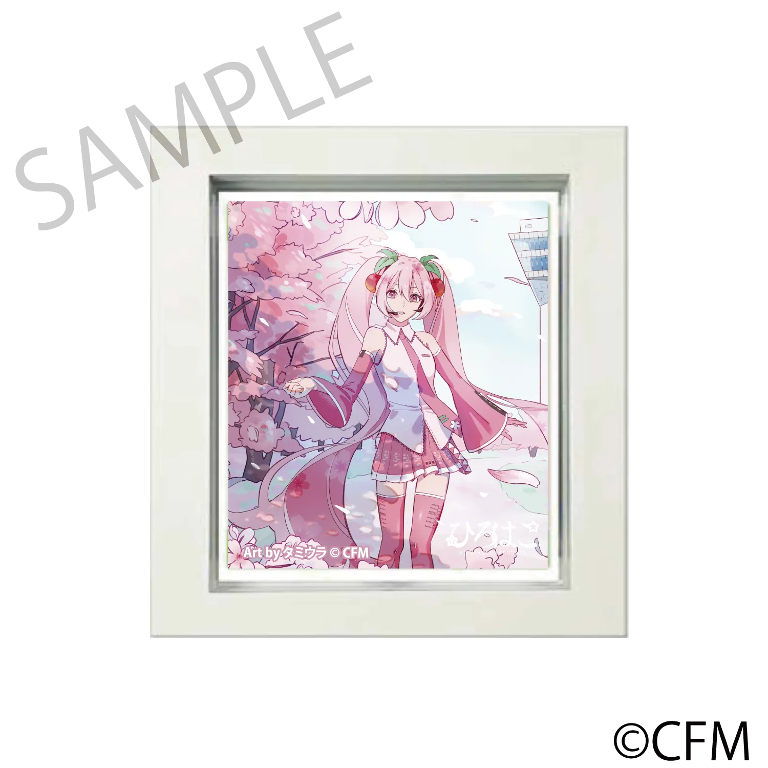 (Goods - Magnet) Sakura Miku  Hirohako Frame Magnet Hakodate 2025 - Art by Tamiura
