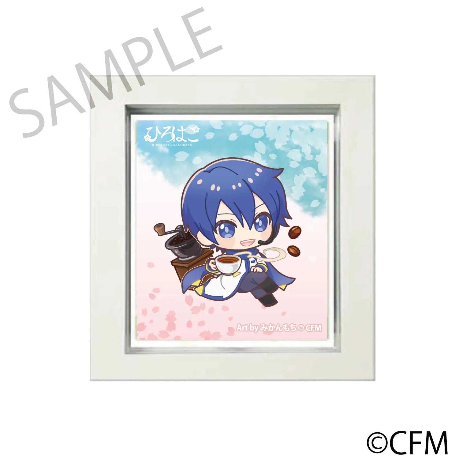 (Goods - Magnet) Sakura Miku  Hirohako Frame Magnet Hakodate 2025 KAITO - Art by Mikanmochi