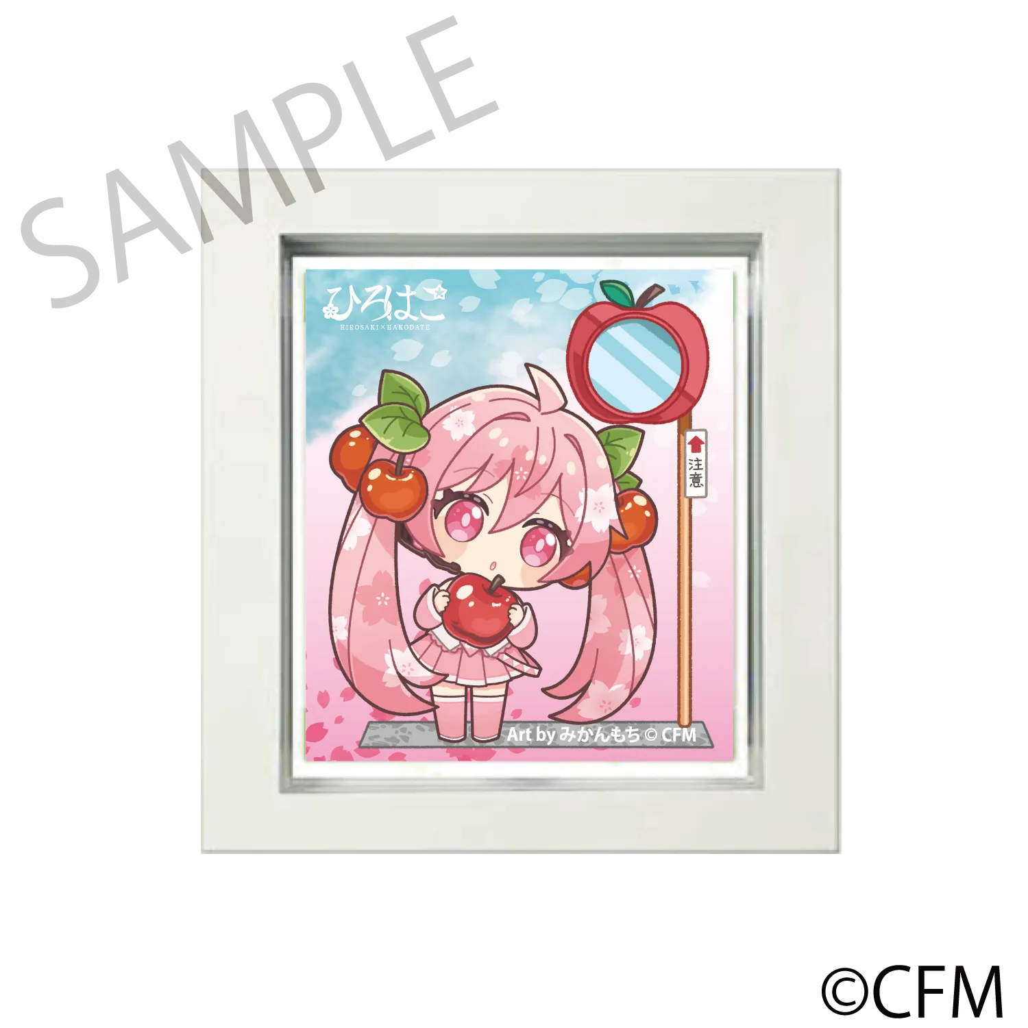 (Goods - Magnet) Sakura Miku  Hirohako Frame Magnet Hirosaki 2025 Sakura Miku - Art by Mikanmochi