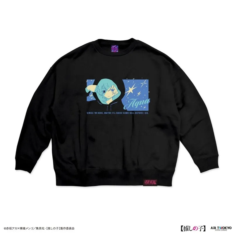 (Goods - Outerwear) Oshi no Ko Vol. 1 Retro Pop Sweatshirt 2 (Aqua) L