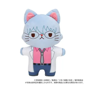 (Goods - Plush) 3-Z GINPACHI SENSEI withCAT Flat Plush With Eye Mask Ginpachi Sakata